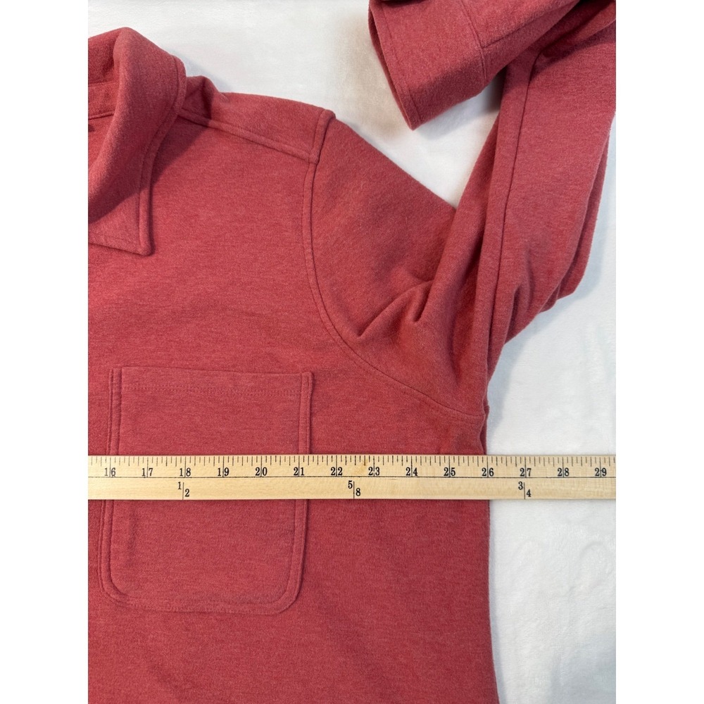 Belle Kim Gravel Team Colors Horn Button Knit Shacket 1X Crimson Red A655326 - Picture 10 of 13